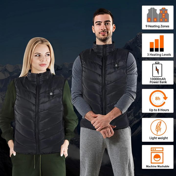 Heated Vest Electric Adjustable Fit