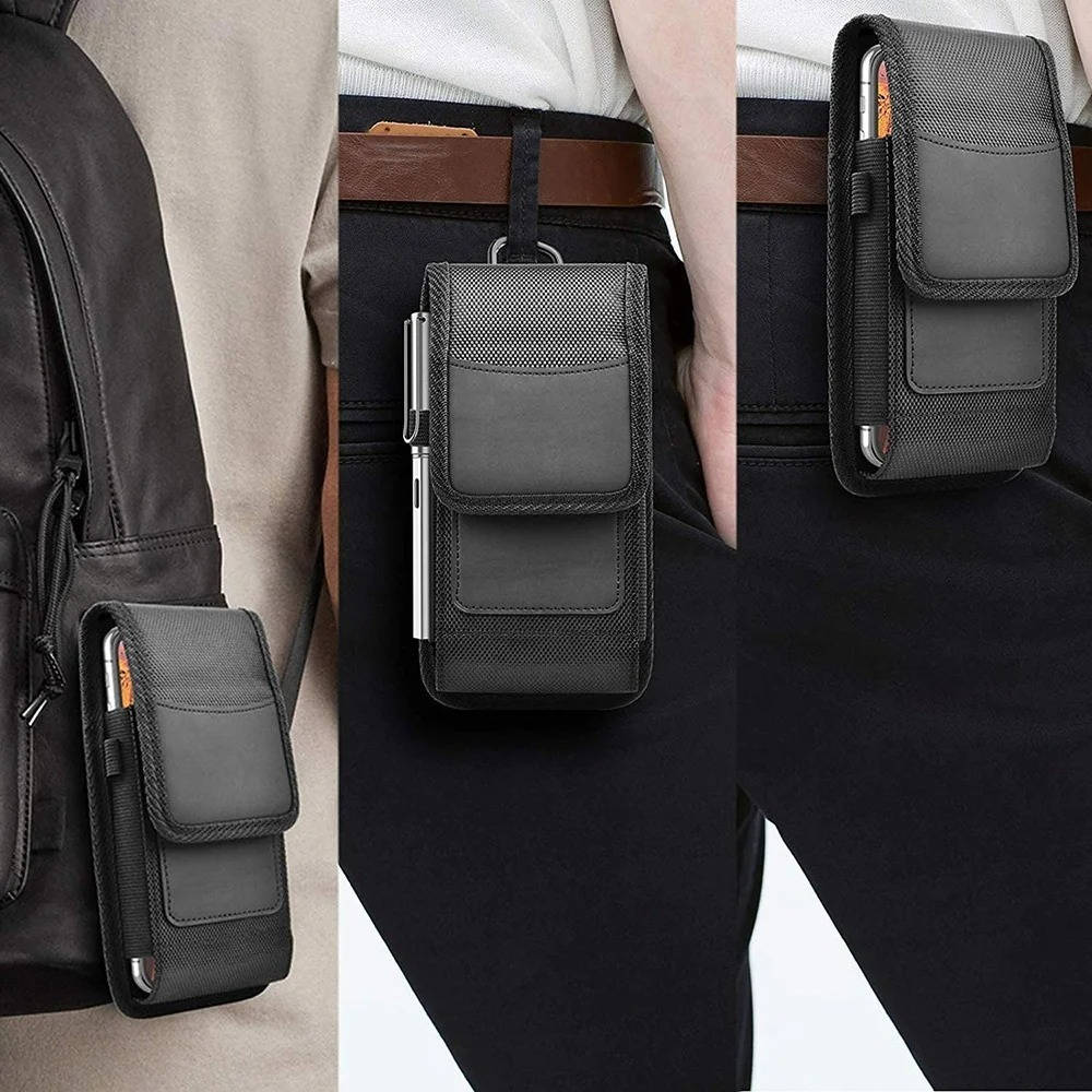 Universal Cell Phone Belt Holster Durable Adjustable Fit