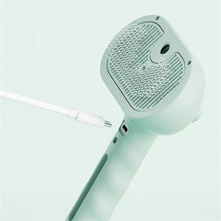 Pet Hair Steam Brush Self-Cleaning Grooming Tool