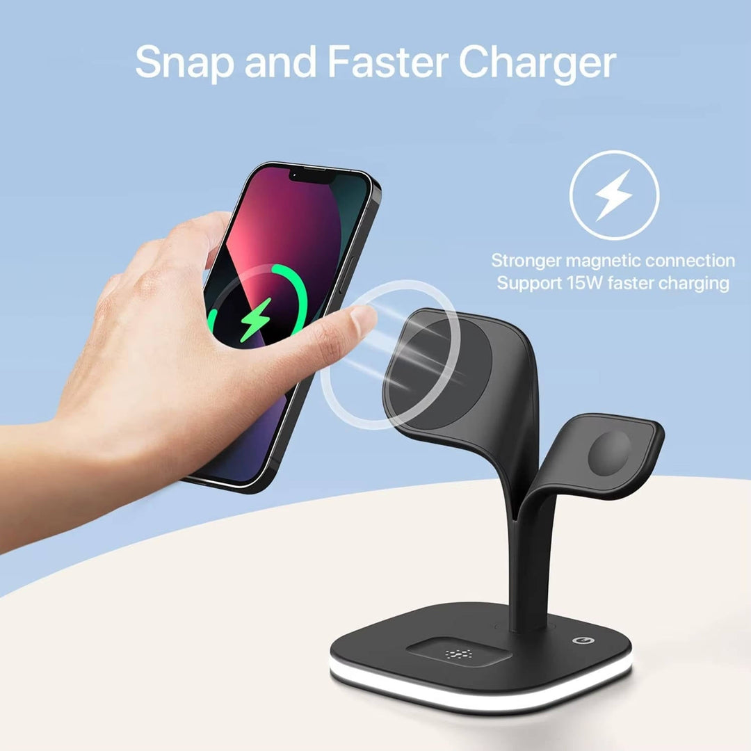 Wireless Charging Station with MagSafe for Multiple Devices