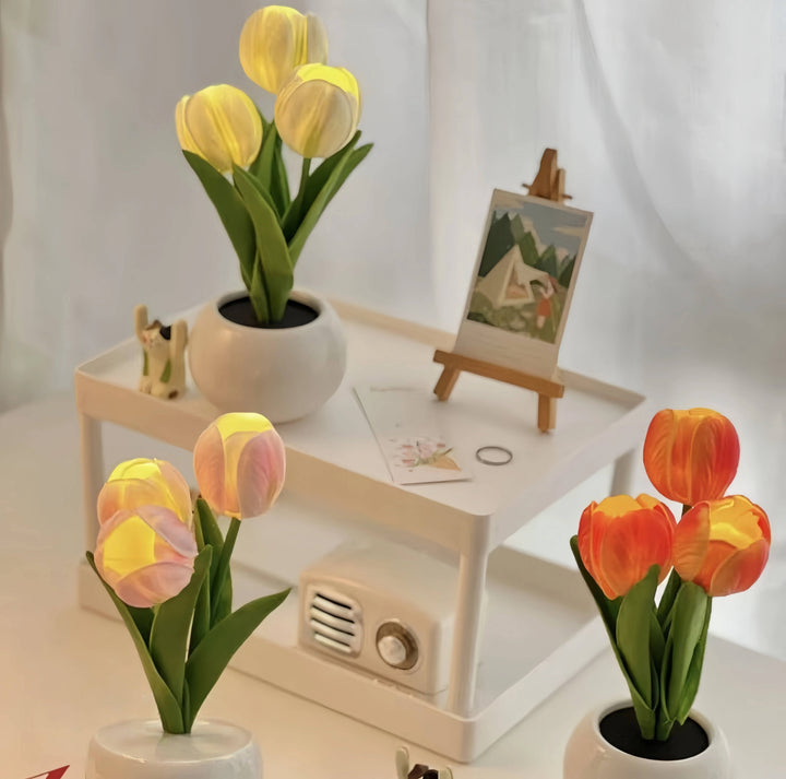 LED Mood Lamp with Vase Color Changing Ambient Table
