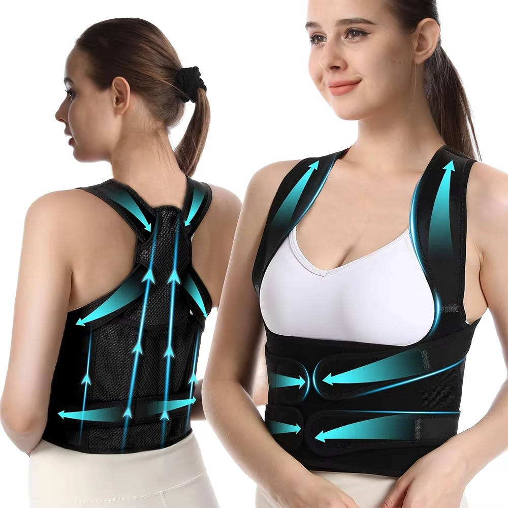 Unisex Posture Corrector Brace Full Back Support Adjustable Fit - Lenila