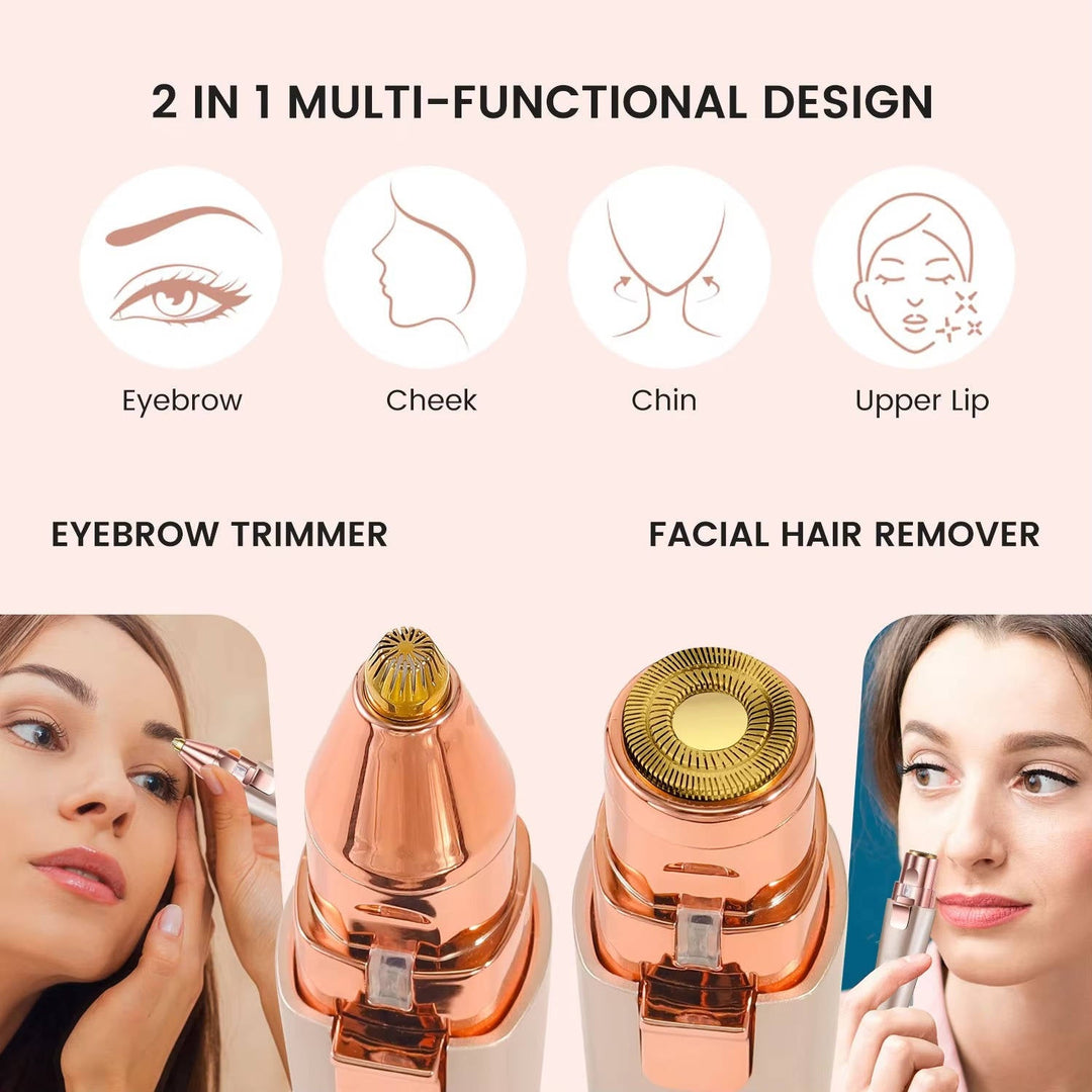 Womens Facial Hair Remover Epilator with Built-In LED