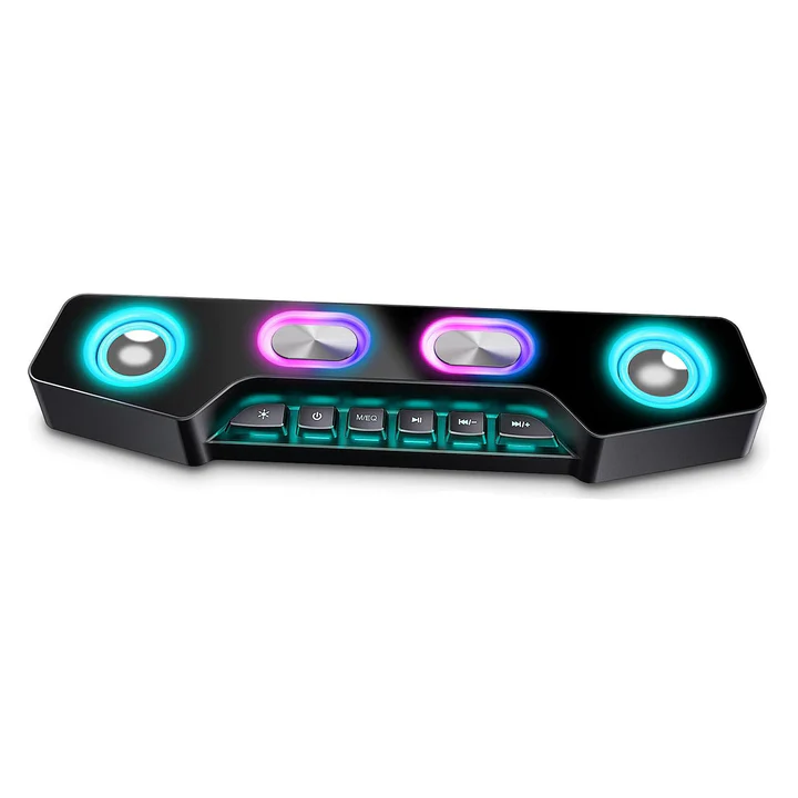 Wireless Bluetooth Desktop Speaker RGB Lighting Effects - Lenila