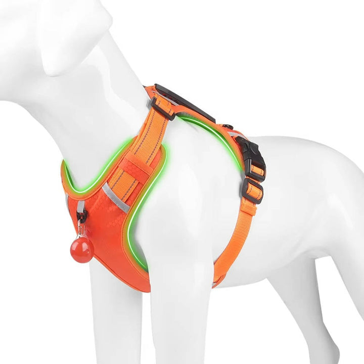 Adjustable Reflective Dog Harness Breathable Mesh No Pull Saddle