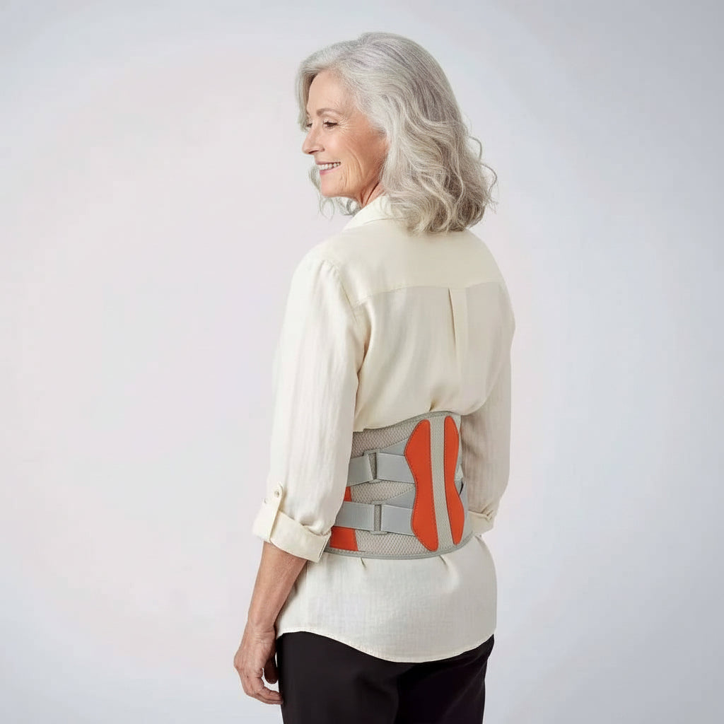Lumbar Support Belt with Heat and Massage Features