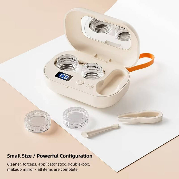 Contact Lens Cleaner Solution Kit Portable Disinfecting Storage System