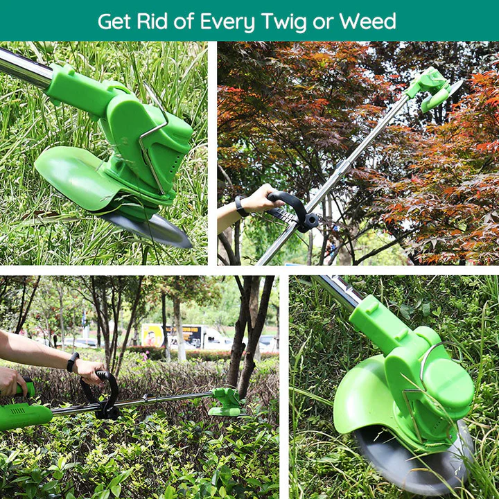 Electric Cordless Grass Trimmer Battery Operated Powerful