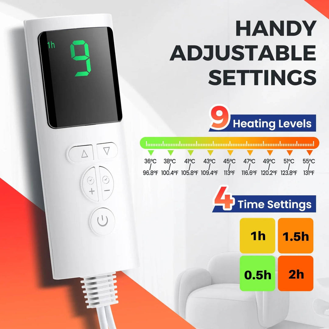 Electric Foot Heating Pad Underdesk Adjustable Temperature