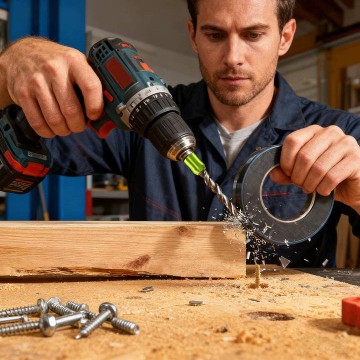 Universal Magnetic Drill Bit Holder for Hex Screwdriver and Power Bits