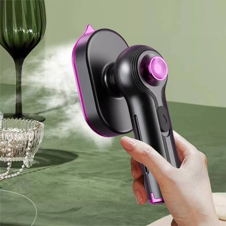 Travel Garment Steamer Rotating Handle Fast Heat Visible Tank