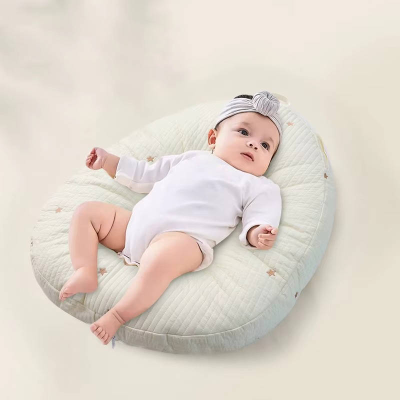 Baby Lounger Pillow Ergonomic Cotton Nest Anti Reflux Support