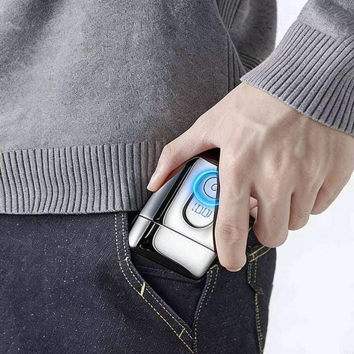 Mens Travel Foil Shaver Floating Blades Waterproof IPX7
