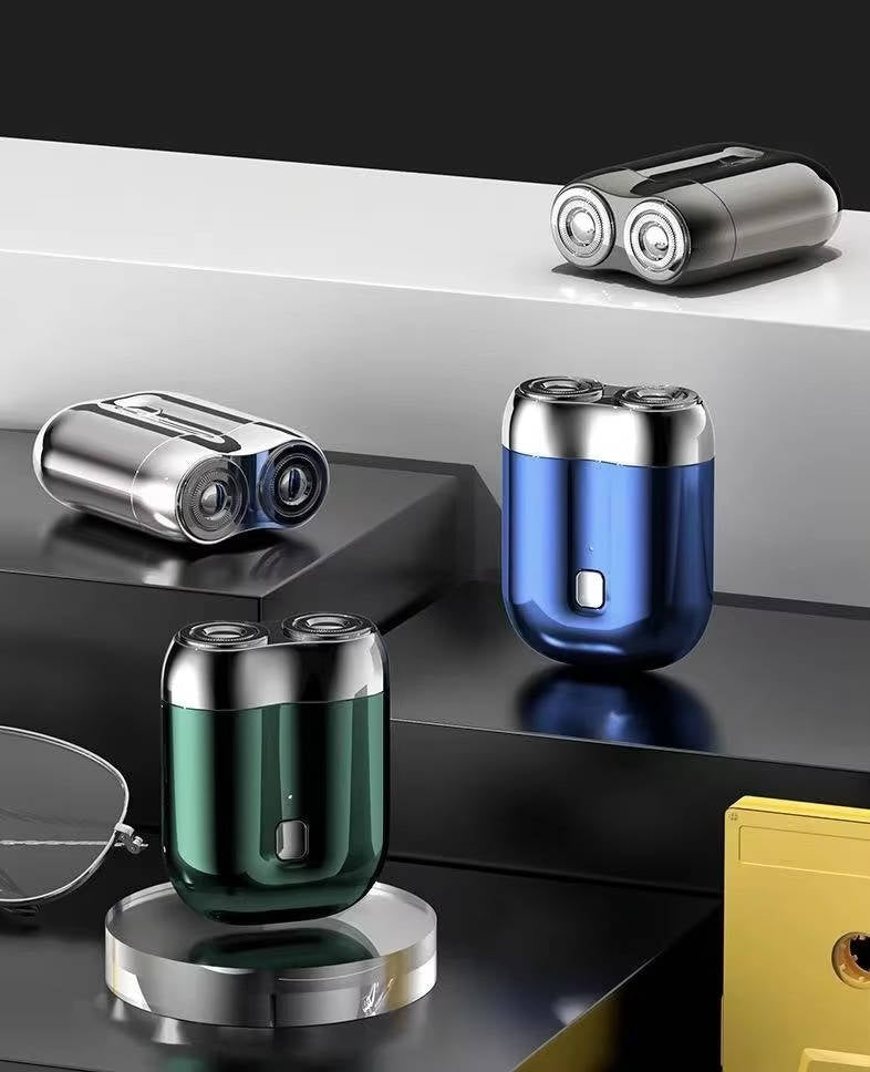Mens Electric Shaver Mini Magnetic Compact Design