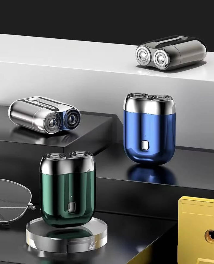 Mens Electric Shaver Mini Magnetic Compact Design