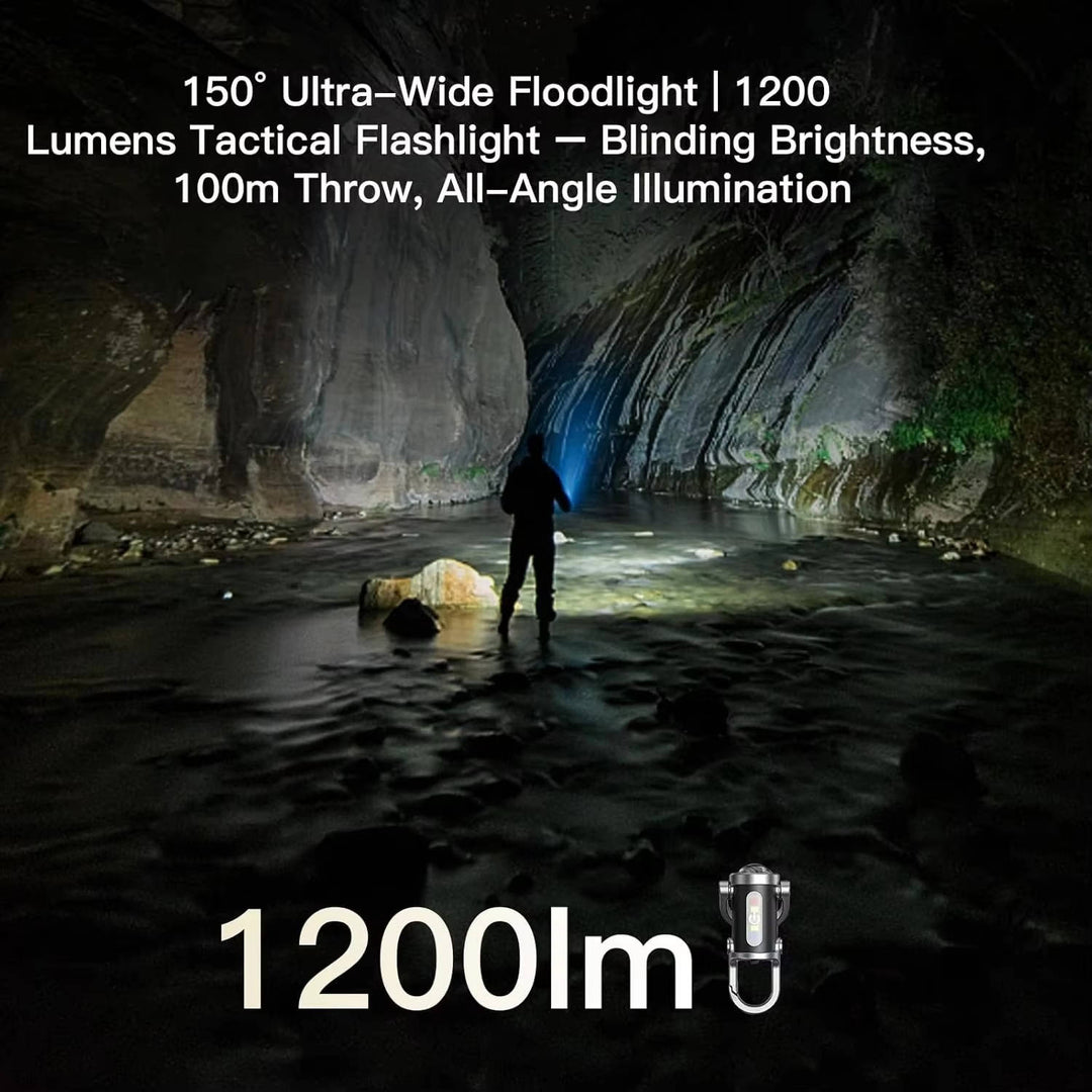 Rechargeable Keychain Flashlight Portable Compact