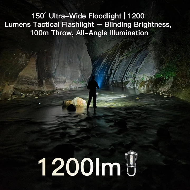 Rechargeable Keychain Flashlight Portable Compact