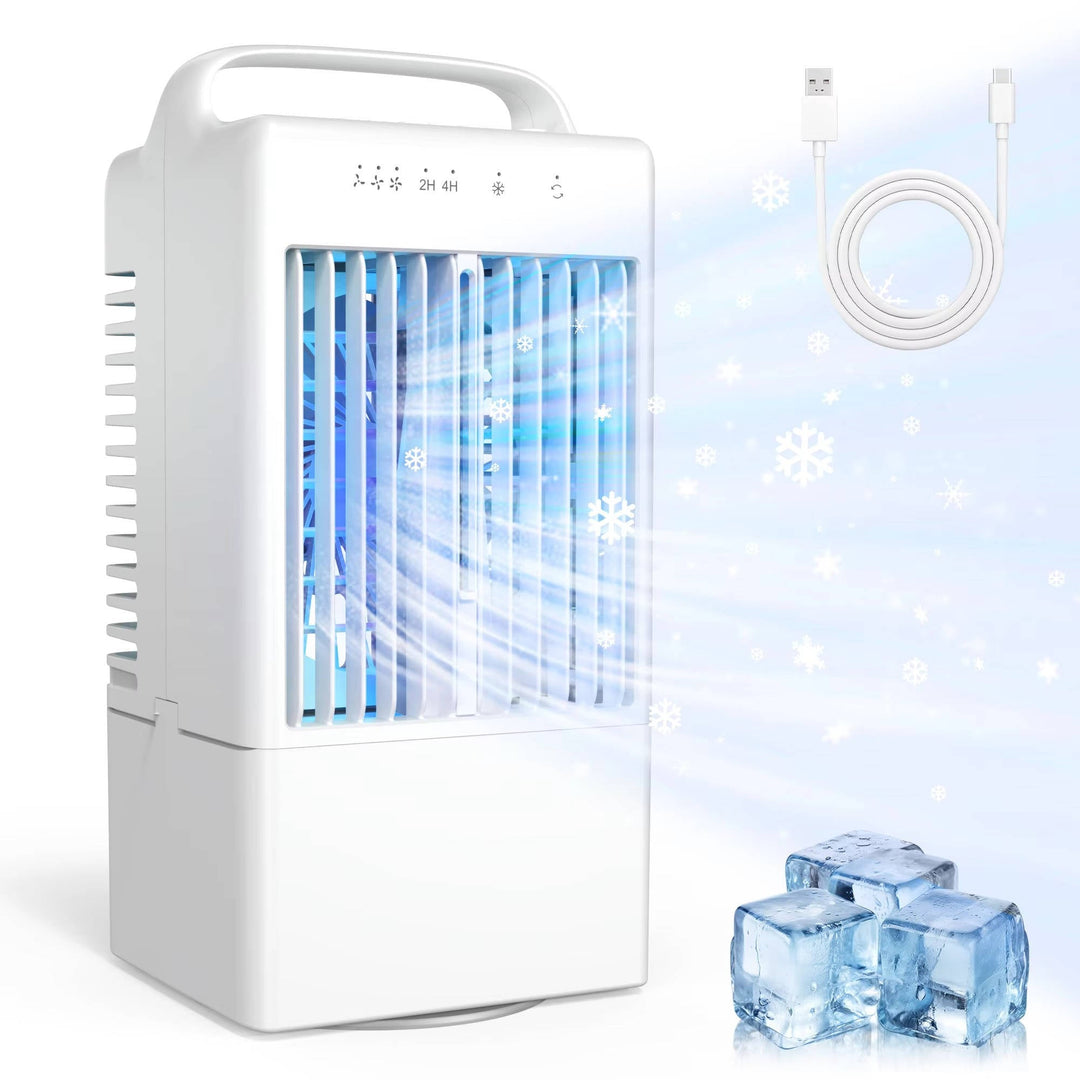 Personal USB Air Cooling Fan Mini Desktop with Adjustable Speeds and - Lenila
