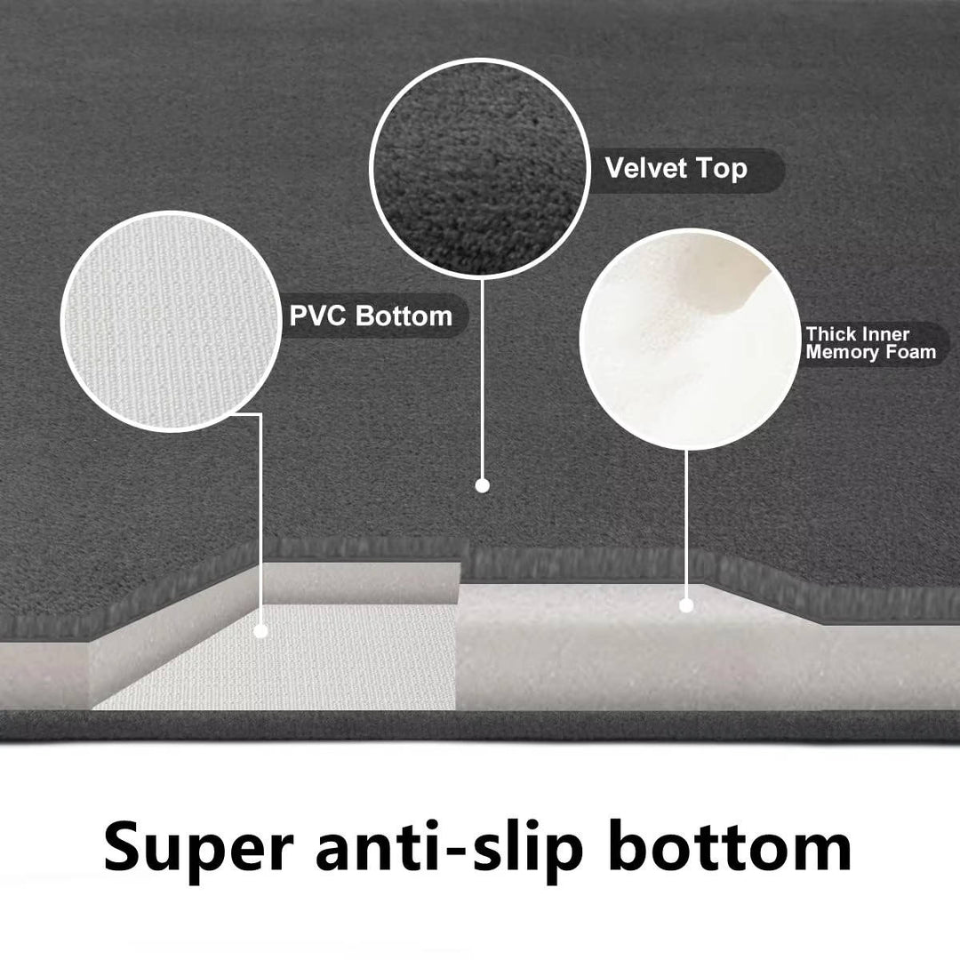Absorbent Bath Floor Mat Soft Plush