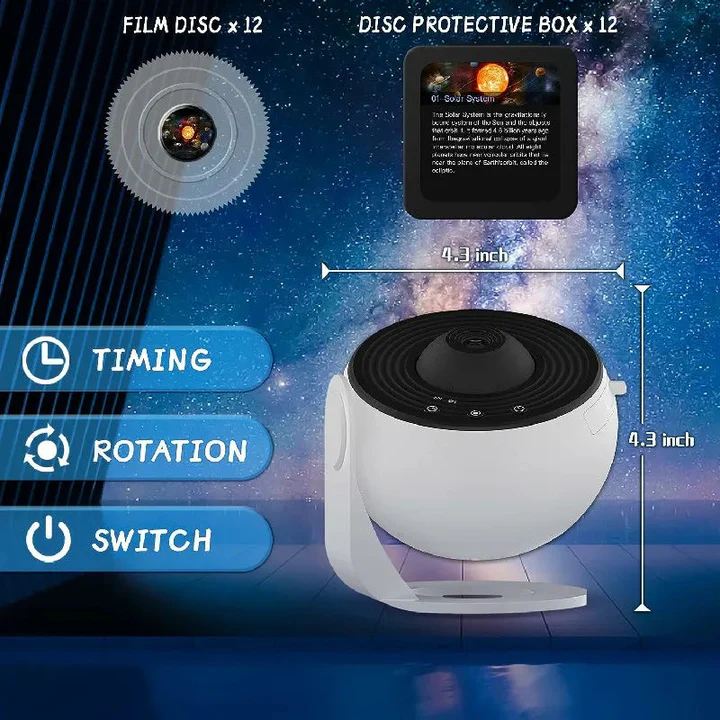 Home Planetarium Projector with Projection Feature
