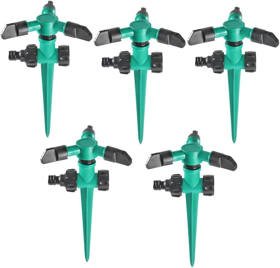Garden Sprinkler System Set with Adjustable Nozzles