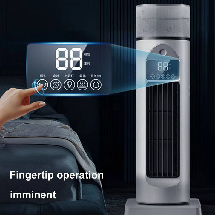 Portable Air Conditioner Bladeless Tower Fan with Water Tank and
