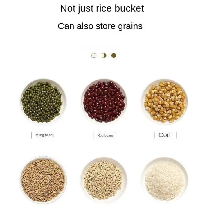Kitchen Rice Dispenser Plastic Container with Scoop