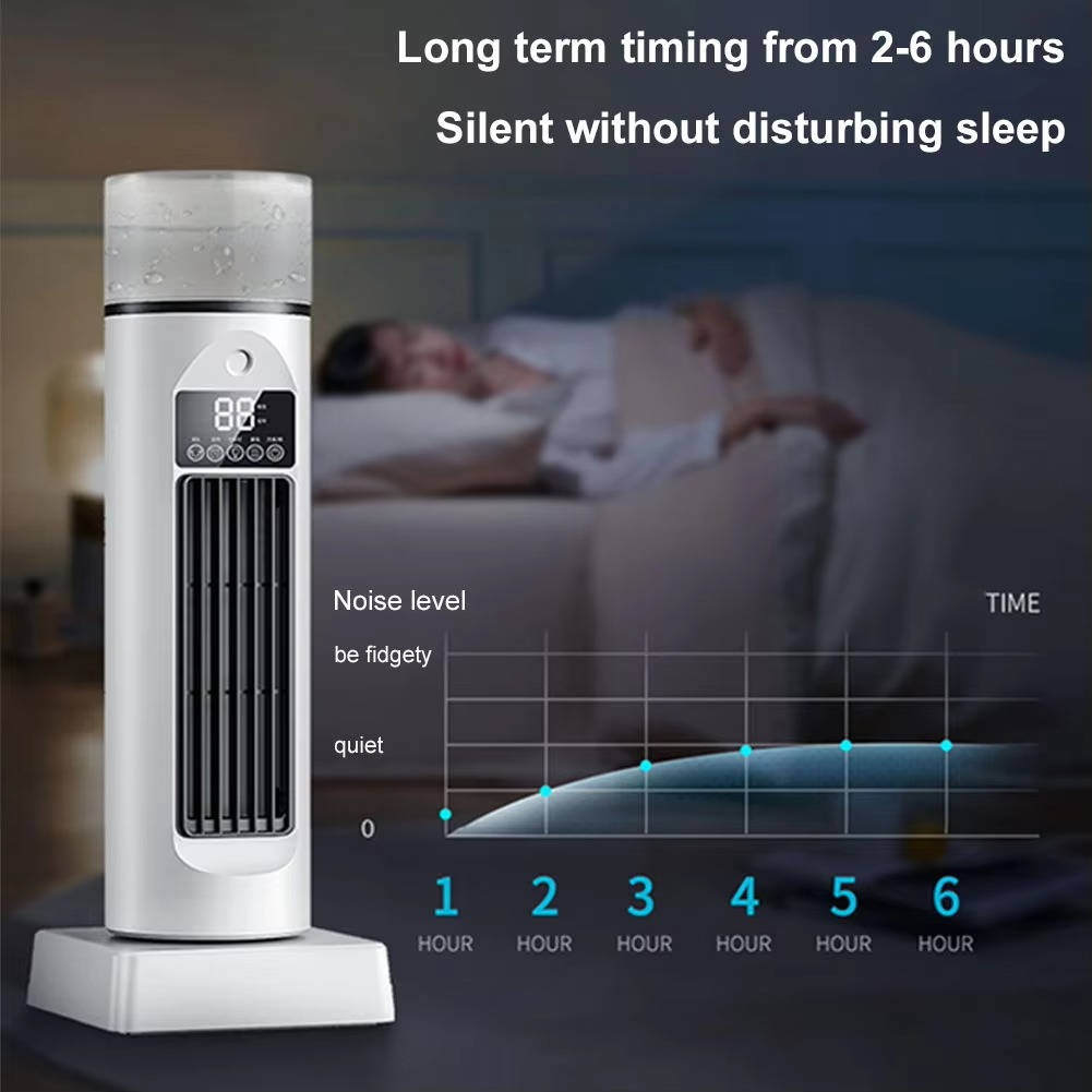 Portable Air Conditioner Bladeless Tower Fan with Water Tank and