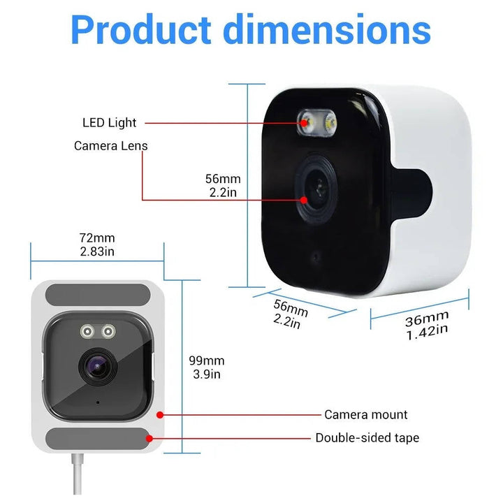 Wireless HD Window Camera with Night Vision and Motion Detection