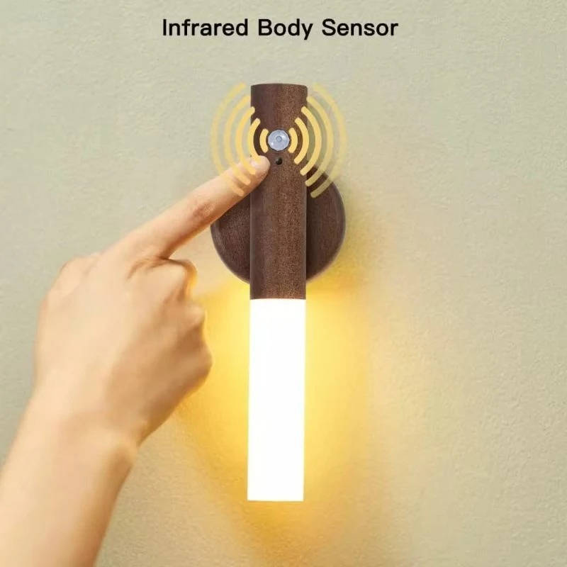 LED Night Lamp with Motion Sensor for Wardrobe and Bedside Use