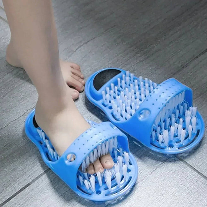 Foot Scrubber Slipper with Massage Bristles Dead Skin Remover