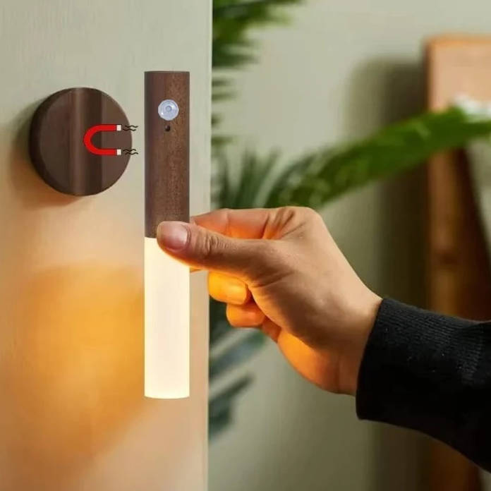 LED Night Lamp with Motion Sensor for Wardrobe and Bedside Use
