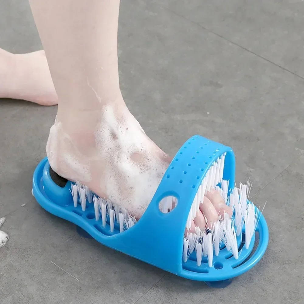 Foot Scrubber Slipper with Massage Bristles Dead Skin Remover