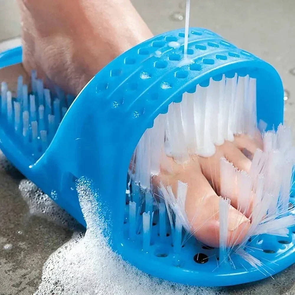 Foot Scrubber Slipper with Massage Bristles Dead Skin Remover