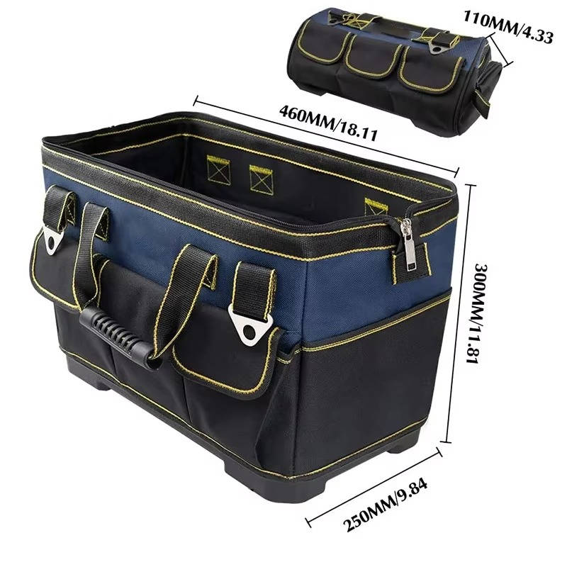 Heavy Duty Tool Bag Waterproof Base Wide Mouth Design