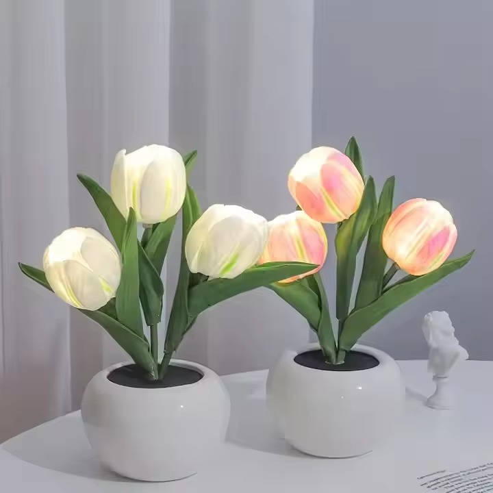 LED Mood Lamp with Vase Color Changing Ambient Table