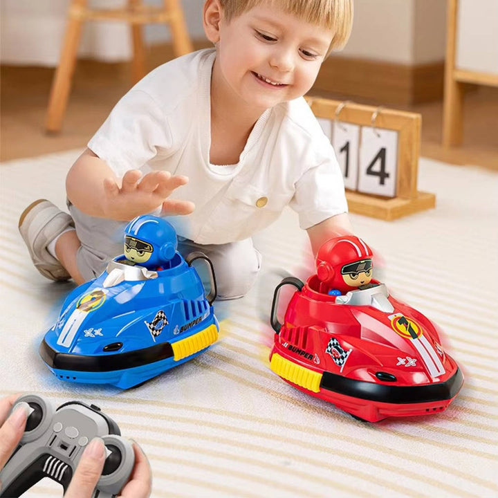 Kids Remote Control Bumper Cars with Ejecting Drivers Set