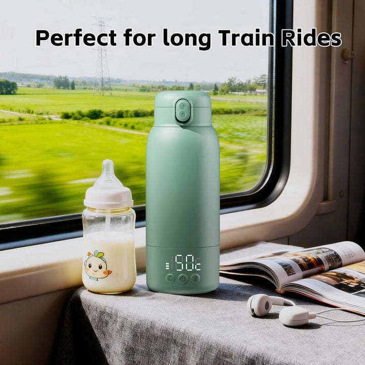 Portable Baby Bottle Warmer Stainless Steel Rechargeable Fast Heating