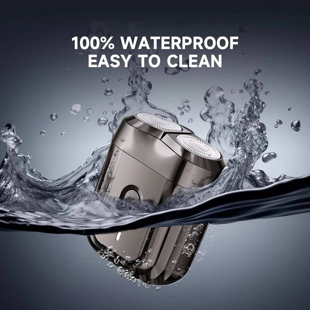 Mens Electric Shaver Waterproof Rotary USB Rechargeable