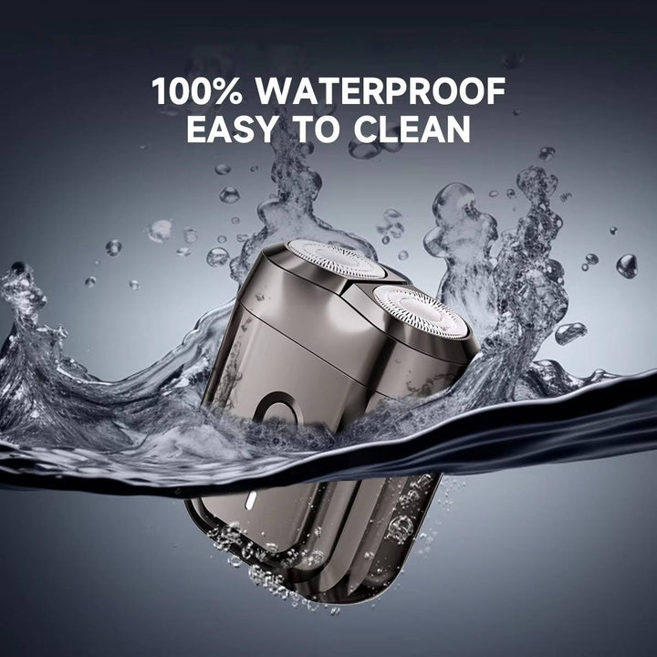 Mens Electric Shaver Waterproof Rotary USB Rechargeable