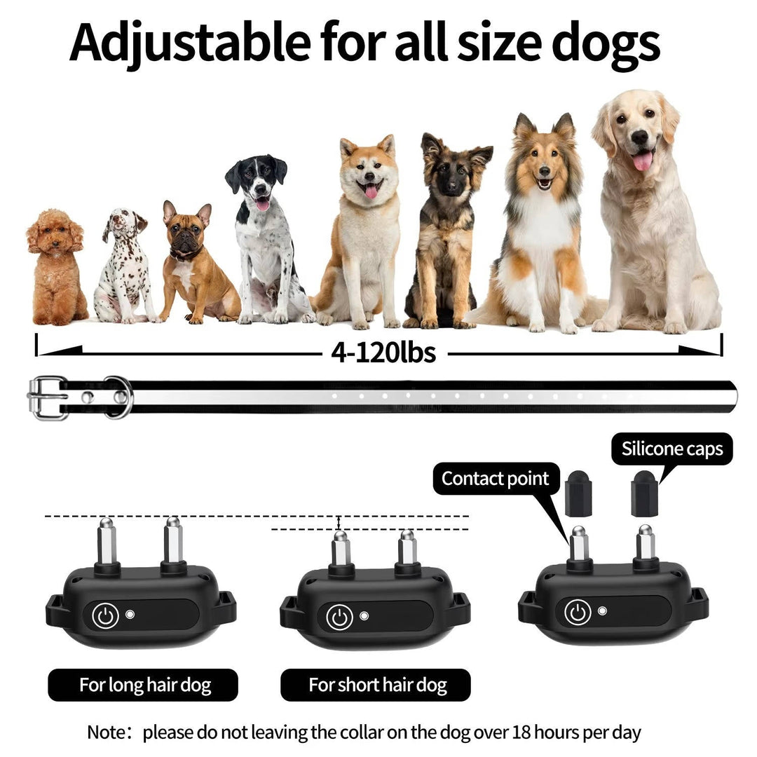 Electric Dog Training Collar Adjustable Static Beep Vibration