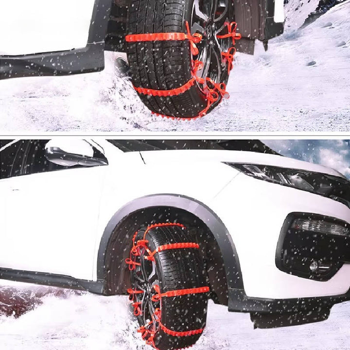 Universal Tire Snow Chains for Car and Truck Anti-Skid Emergency Use