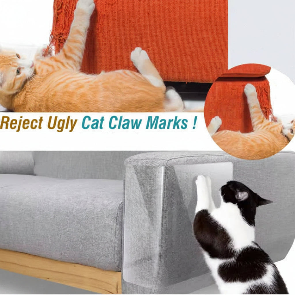 Clear Cat Scratch Furniture Protectors with Twist Pins Pack