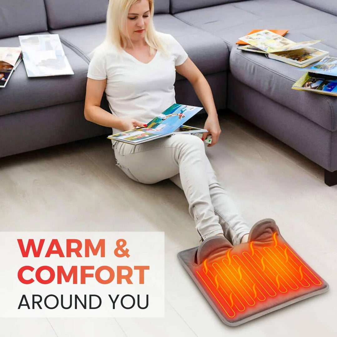Electric Foot Heating Pad Underdesk Adjustable Temperature