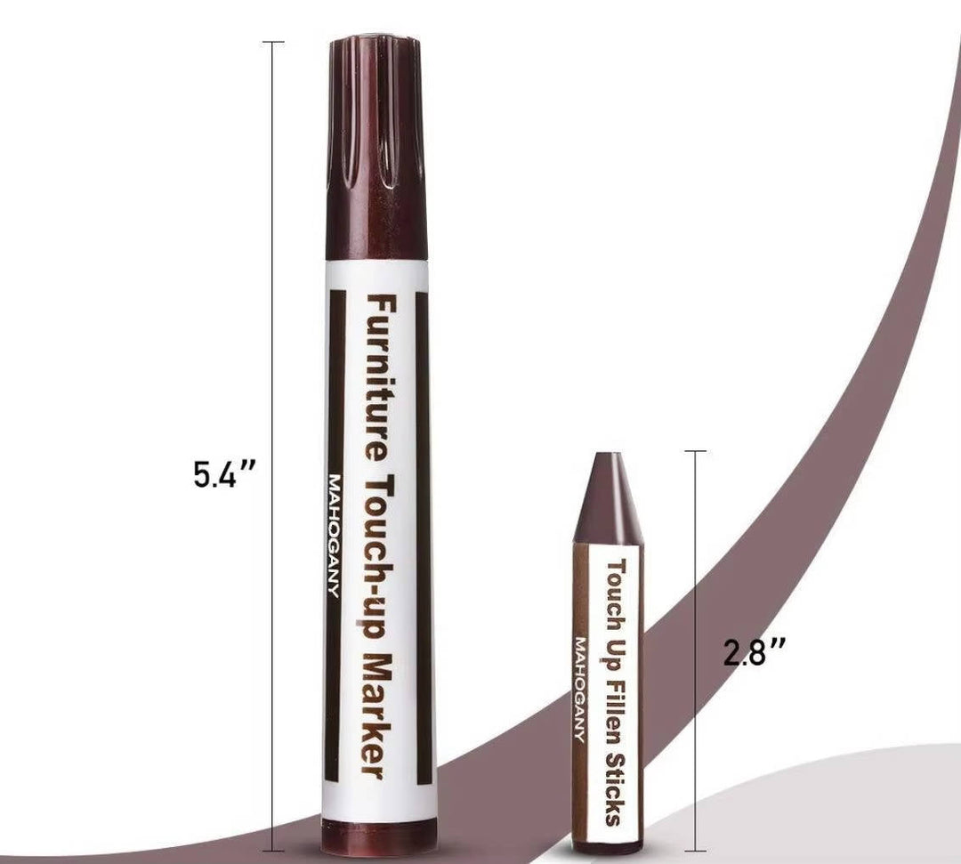 Furniture Repair Kit Wood Touch-Up Markers and Wax Sticks with