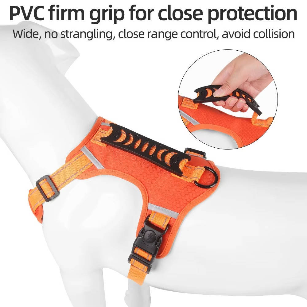 Adjustable Reflective Dog Harness Breathable Mesh No Pull Saddle