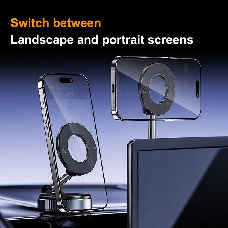 Universal Foldable Magnetic Car Phone Mount Hands- Design
