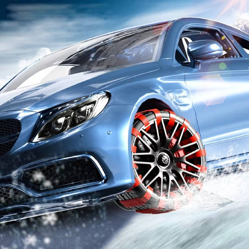 Universal Tire Snow Chains for Car and Truck Anti-Skid Emergency Use - Lenila