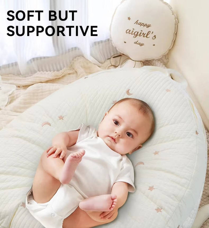 Baby Lounger Pillow Ergonomic Cotton Nest Anti Reflux Support