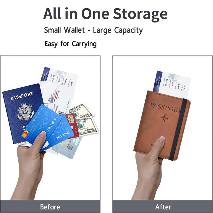 Passport Holder Travel Wallet Slim Design